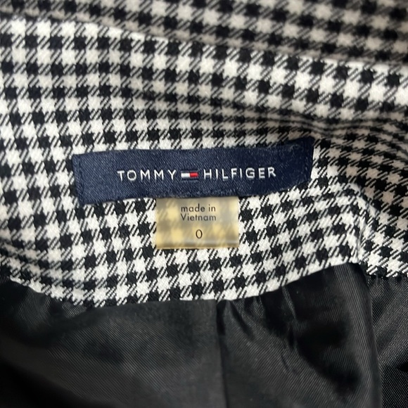 Tommy Hilfiger Black & White Checkered Blazer 0 - Picture 10 of 11